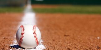 baseball on the field