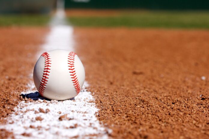 baseball on the field
